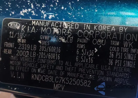 2019 Kia Niro Lx from USA, damaged, VIN KNDCB3LC7K5250582